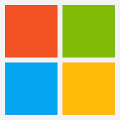 Microsoft Logo. Four Coloured Square in 2 by 2 Grid.